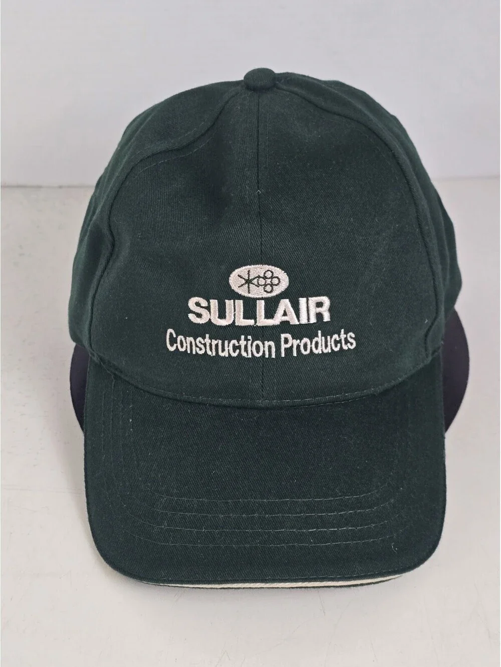 Vintage Sullair Hitachi Air Compressor Men's Green Snapback Cap Hat Construction